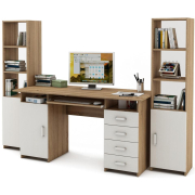 дуб сонома / белый