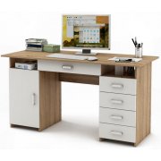 дуб сонома / белый