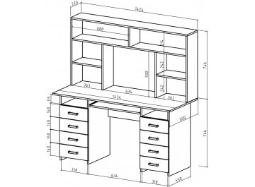 Письменный стол Лайт-9К