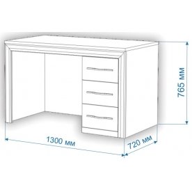 Письменный стол Нобиле СтЯ130+НСт130Д НЛа