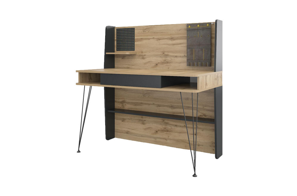 Письменный стол Нобира антрацит / дуб ирландский