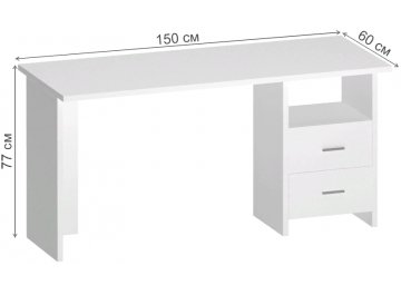 Письменный стол СКЛ-Прям150