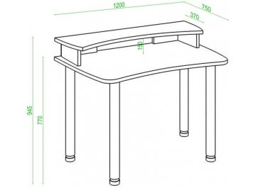 Письменный стол СКЛ-Софт120