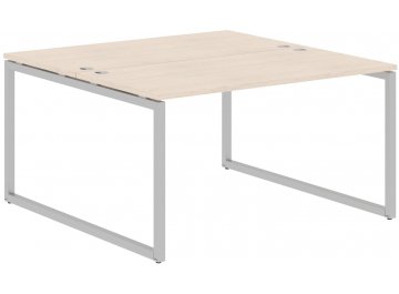 Письменный стол Skyland XQWST 1614 160х140,6х75 двухместный бук тиара / алюминий