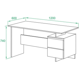 Письменный стол СПм-19