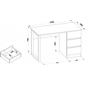 Письменный стол СПм-205