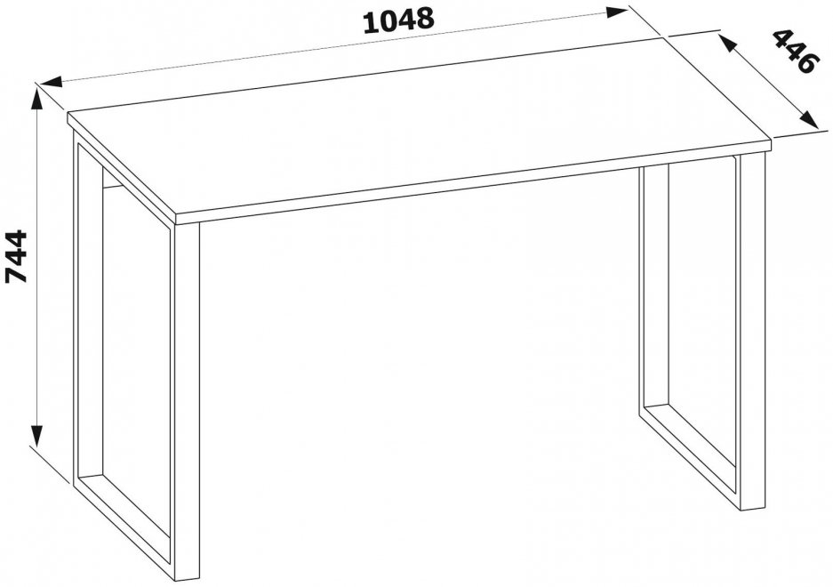 Письменный стол СПм-300 белый