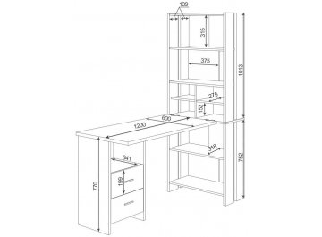 Письменный стол СТЛ-ОВХ