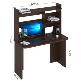Письменный стол Беланта-Прям120Р(без тумбы)+НКЛ-120 В