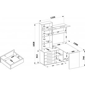 Письменный стол КСТ-14.1Л