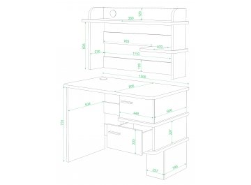 Письменный стол СД-15 ВК