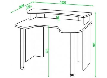Письменный стол Беланта-Игр120+НКИЛ120 Н