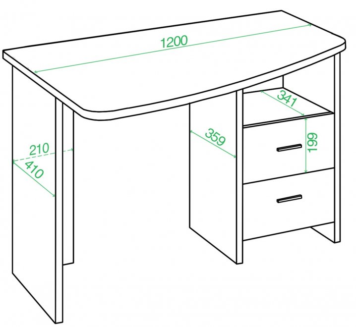 Письменный стол Беланта-Крл 120 БЕ левый белый