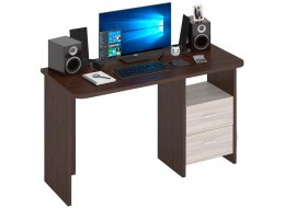 Письменный стол Беланта-Прям130Р ВК венге / карамель