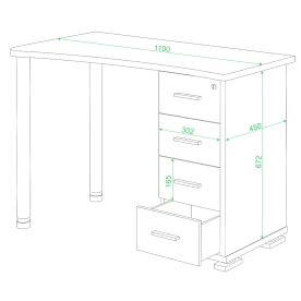 Письменный стол СКМ-50