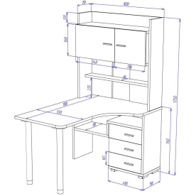 Письменный стол Жаспера-133-130