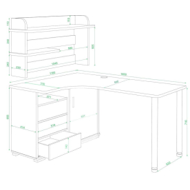 Письменный стол Жаспера-145М