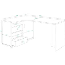 Письменный стол Жаспера-145С