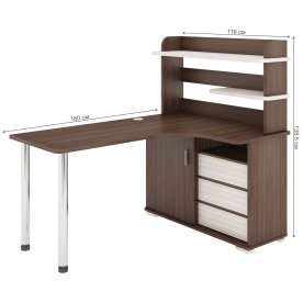 Письменный стол СР-165М ШКШ-ПРАВ правый