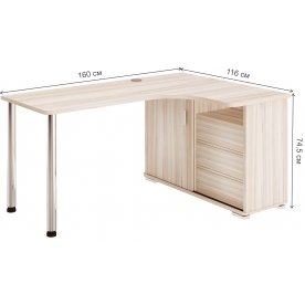 Письменный стол СР-165СМ К-ПРАВ правый
