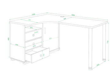 Письменный стол СР-165СМ