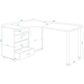 Письменный стол СР-165СМ
