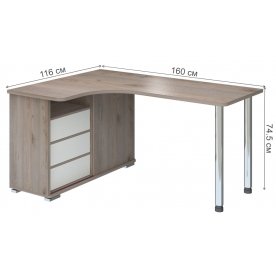 Письменный стол СР-165СМ НБЕН-ЛЕВ левый