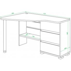Письменный стол СР-322С БЕШ-ЛЕВ