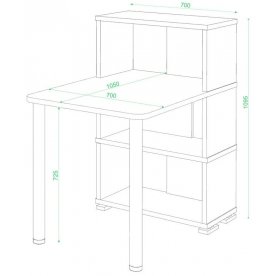 Письменный стол СБ-10М / 3 КШК