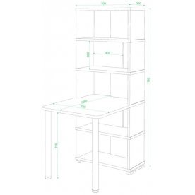Письменный стол СБ-10М / 5 ВКВ