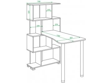 Письменный стол СЛ-5-4СТ-2