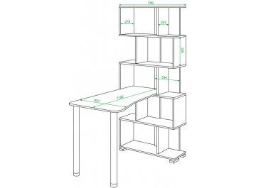 Письменный стол Валевро-5СТ-2 БЕ