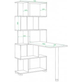 Письменный стол СЛ-5СТ БЕ