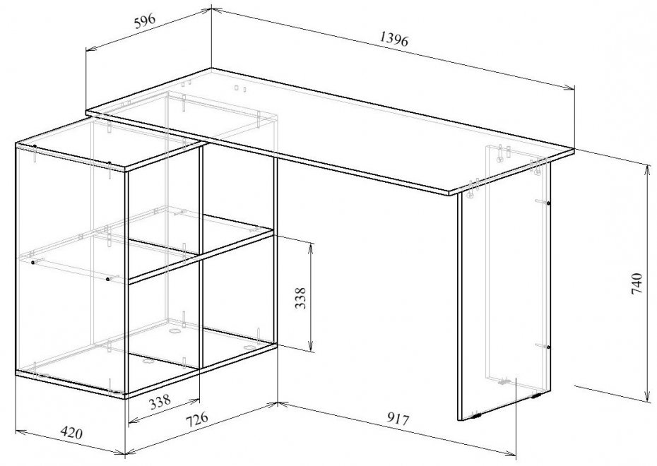 Письменный стол Прайм-66 СТЛ-Прайм-66-ВМ венге