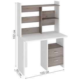 Компьютерный стол с надстройкой 100х60