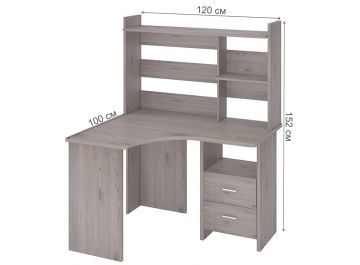 Компьютерный стол с надстройкой 120х100