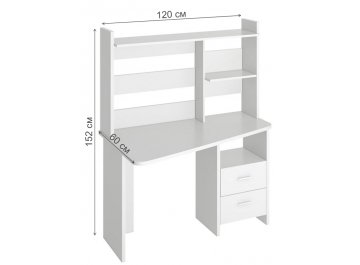 Компьютерный стол с надстройкой 120х60