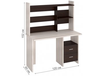 Компьютерный стол с надстройкой 120х60
