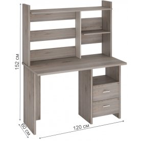 Компьютерный стол с надстройкой 120х60