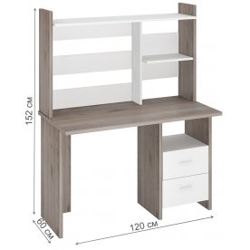 Компьютерный стол с надстройкой 120х60