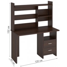 Компьютерный стол с надстройкой 120х60