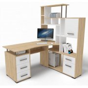 дуб сонома / белый