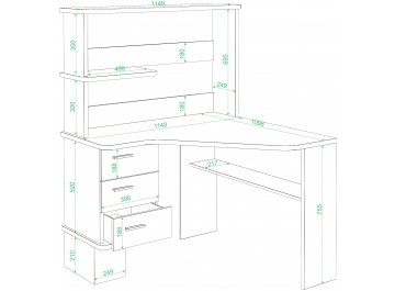 Компьютерный стол Юранта-45