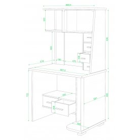 Компьютерный стол Аревро-10