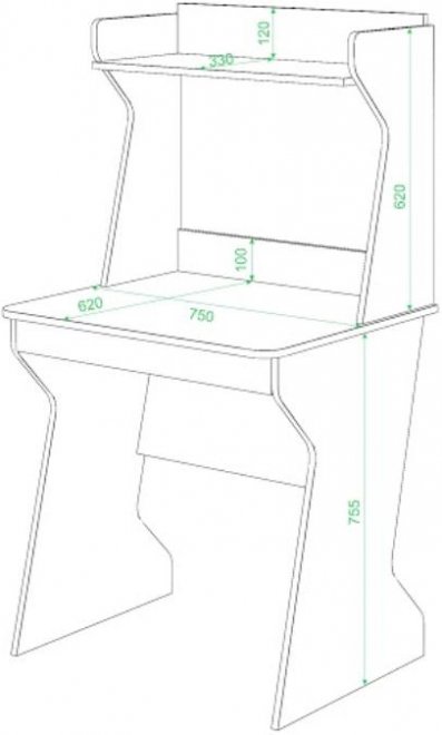Стол компьютерный Аревро-11 венге