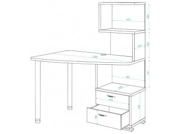 Компьютерный стол Белора-60
