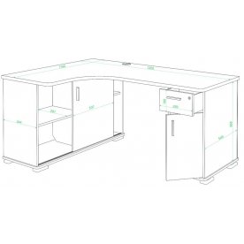 Компьютерный стол Жаспера-140М
