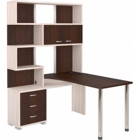 Стол компьютерный СР-420-130 левый карамель / венге / венге