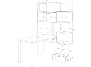 Компьютерный стол Жаспера-500М / 190