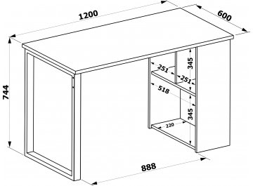 Письменный стол СПМ-201.16